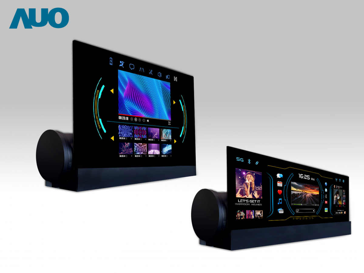 友達14.6吋可捲式Micro LED面板，導入車內資訊、影音娛樂及駕駛安全系統，翻轉智慧移動場域