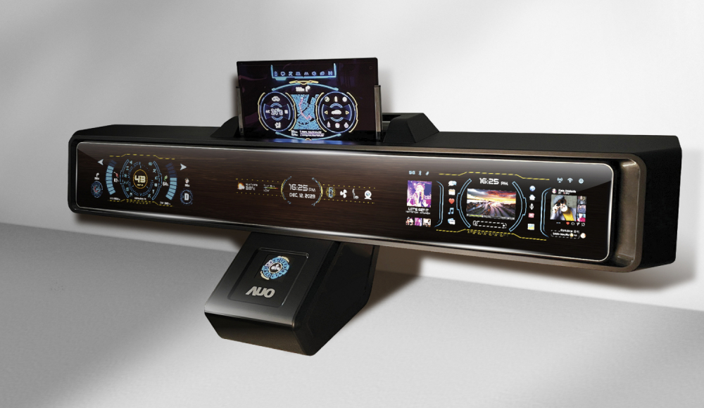 jinnian金年会Micro LED沉浸式车舱显示方案结合 可卷式、可伸缩的Micro LED应用并可呈现不同的质感纹路，展现人性化设计