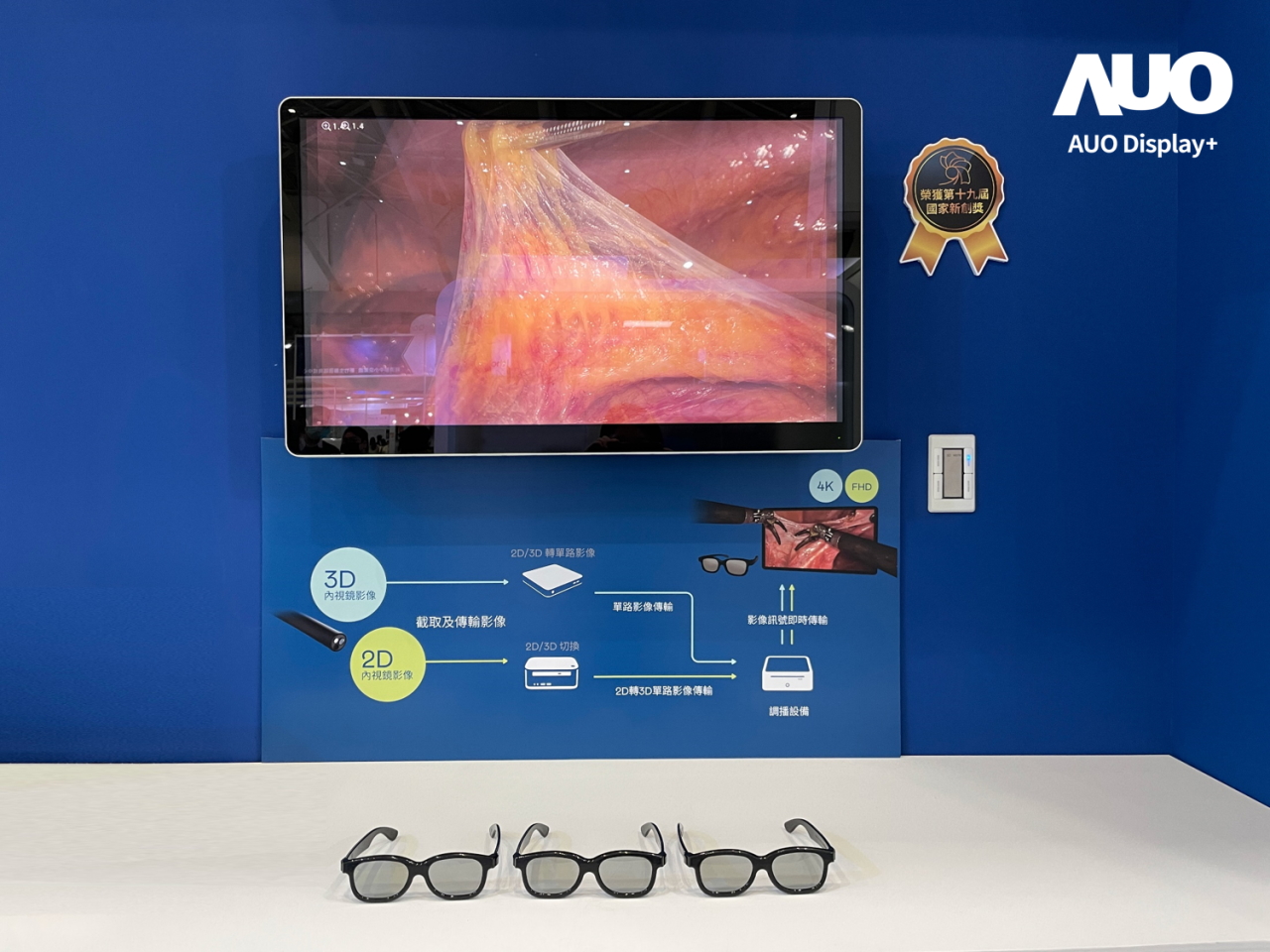 達擎寬視角3D醫療顯示器，協助醫護團隊成員於手術進行時，皆能看到一致性的3D影像，提高溝通效率，使手術更精準、快速完成達擎寬視角3D醫療顯示器，協助醫護團隊成員於手術進行時，皆能看到一致性的3D影像，提高溝通效率，使手術更精準、快速完成