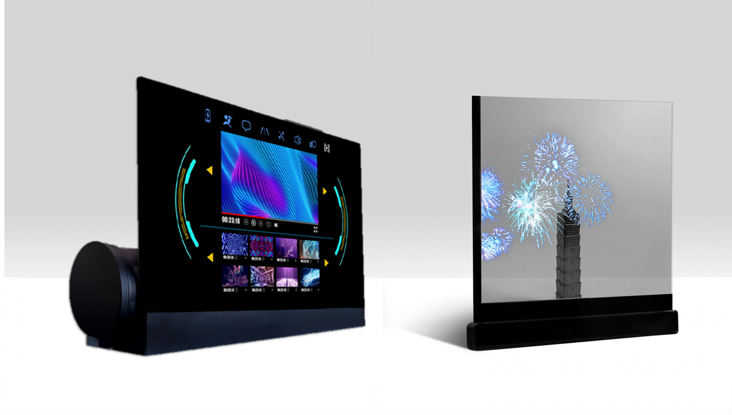 可卷式、折迭性、高透明